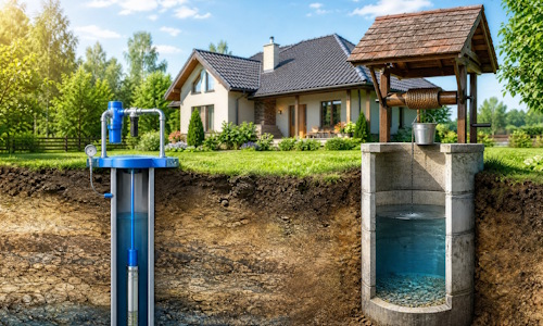 Автономное водоснабжение загородного дома Пыть-Ях: скважина или колодец 